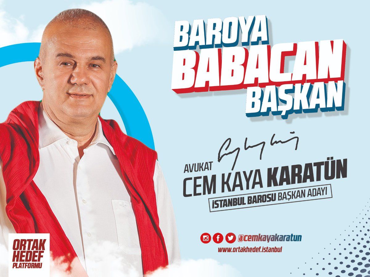 İstanbul Barosu Başkan Adayları - 2018 - Av. Cem Kaya KARATÜN